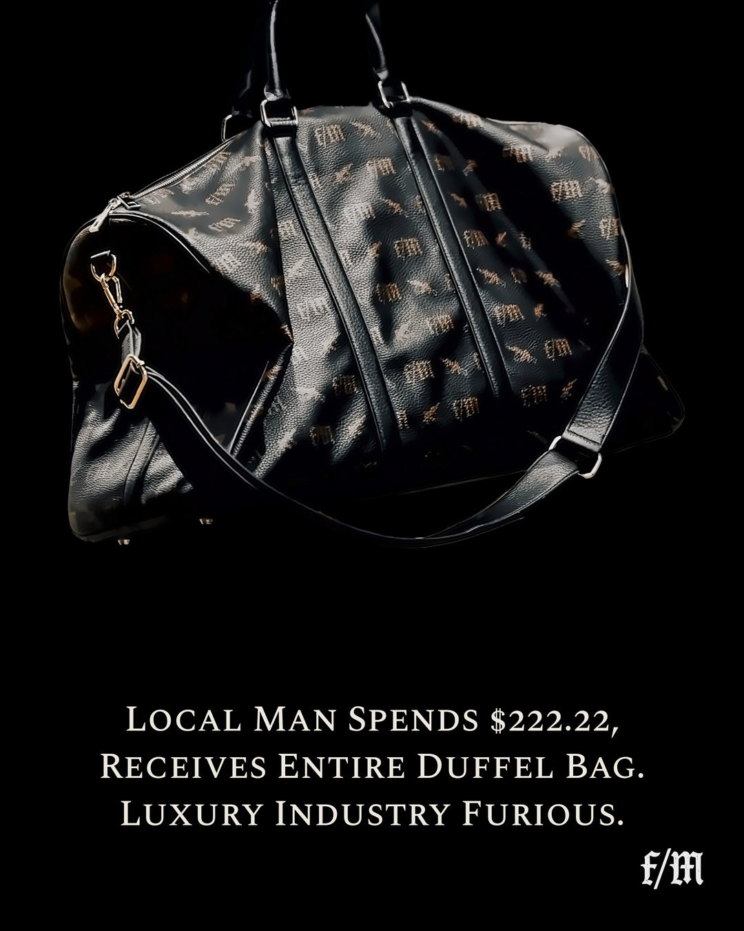 DRUGS, MONEY, GUNS - COLLAPSIBLE DUFFEL (FRIDAY RELEASE)